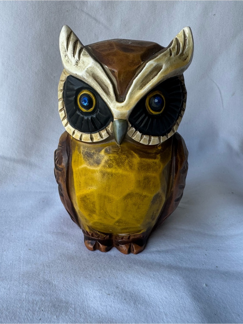 National Potteries Co Owl Bird Ceramic Coin Bank Made in Japan. Vintage